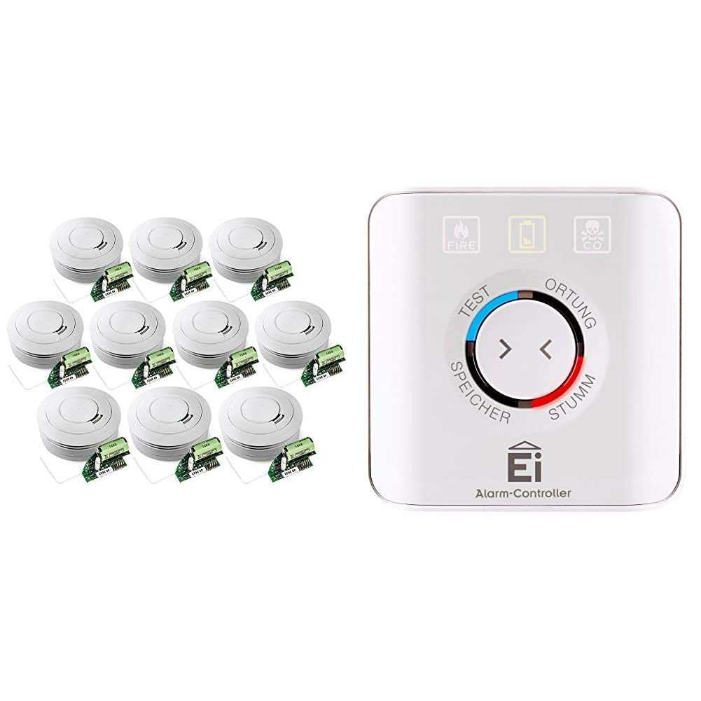 Ei Electronics Ei650RF Funkrauchmelder 10er Set mit Ei450 Fernbedienung: Testsieger Stiftung Warentest, drahtlos vernetzbar Mesch Shop Ei Electronics Ei650RF Funkrauchmelder 10er Set mit Ei450 Fernbedienung: Testsieger Stiftung Warentest, drahtlos vernetzbar Mesch Shop